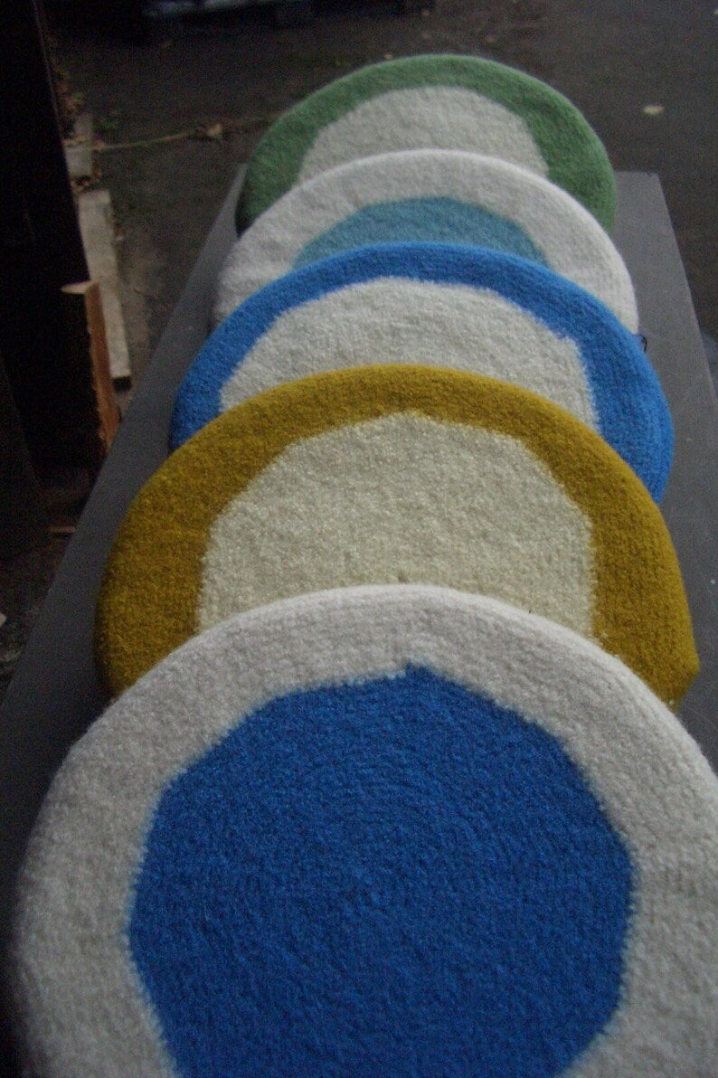 Filzkissen Sitzkissen rund 40 cm, Farben zur Wahl