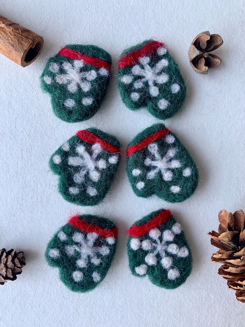 Wollfilz Socken Handschuhe Nadelfilz Weihnachtsdekoration Basteln