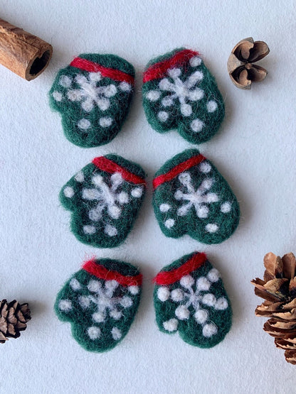 Wollfilz Socken Handschuhe Nadelfilz Weihnachtsdekoration Basteln