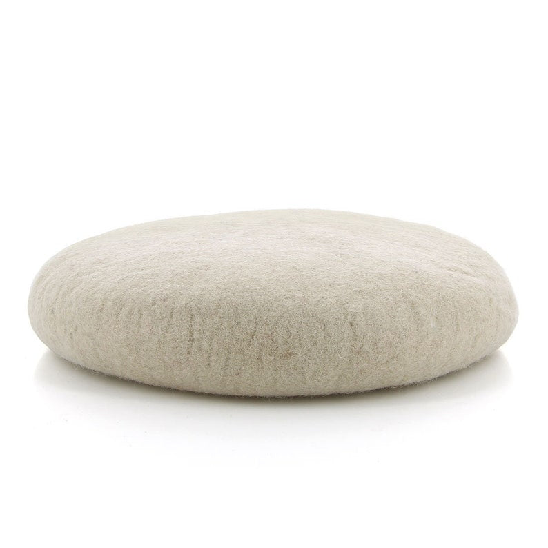 Sitzkissen aus Filz, 38 cm rund, Woll-Füllung, verschiedene Farben
