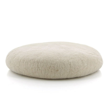 Sitzkissen aus Filz, 38 cm rund, Woll-Füllung, verschiedene Farben