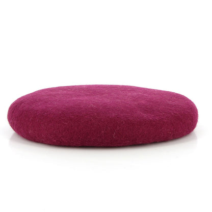 Sitzkissen aus Filz, 38 cm rund, Woll-Füllung, verschiedene Farben