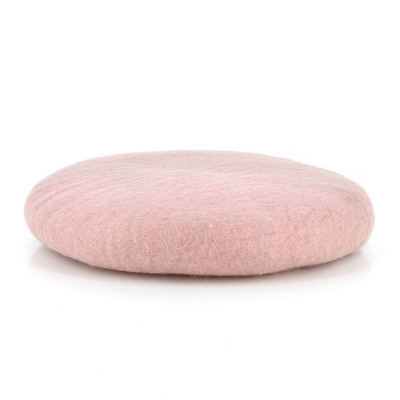 Sitzkissen aus Filz, 38 cm rund, Woll-Füllung, verschiedene Farben