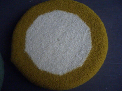 Filzkissen Sitzkissen rund 40 cm, Farben zur Wahl