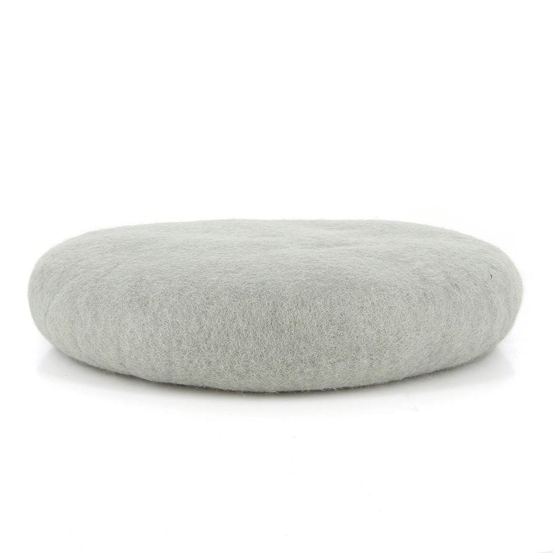Sitzkissen aus Filz, 38 cm rund, Woll-Füllung, verschiedene Farben