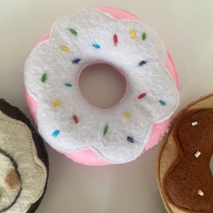 Filz-Donut-Set – 5-teiliges Spielzeugessen