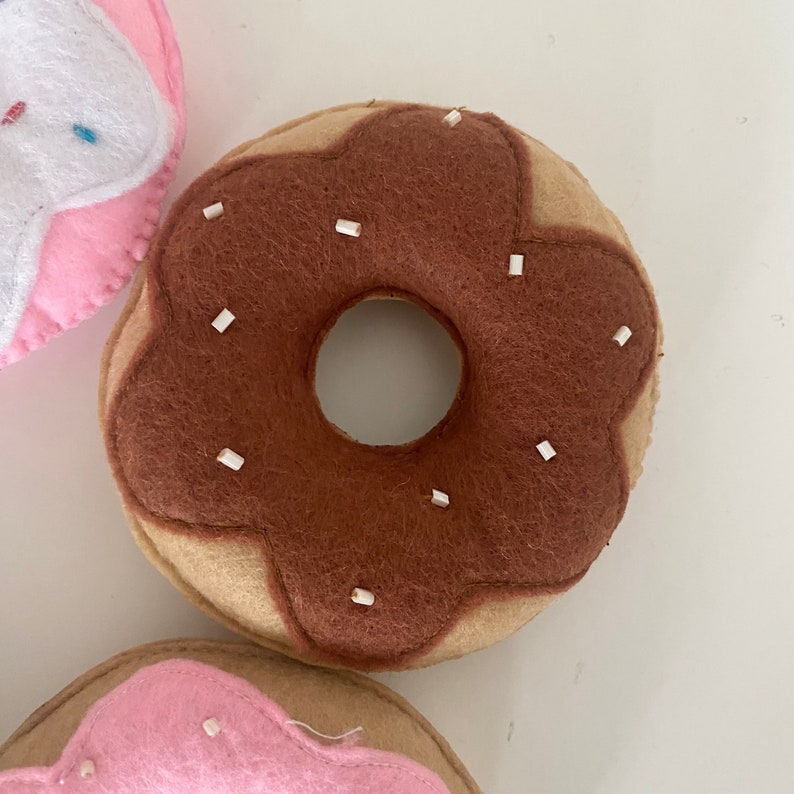 Filz-Donut-Set – 5-teiliges Spielzeugessen