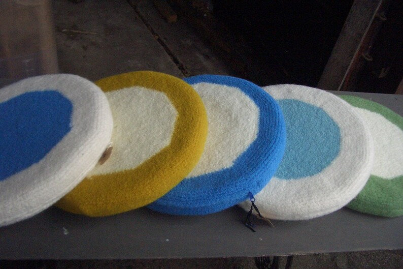 Filzkissen Sitzkissen rund 40 cm, Farben zur Wahl
