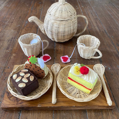 Küchenspielzeug-Kuchenset aus Filz, 3-teilig
