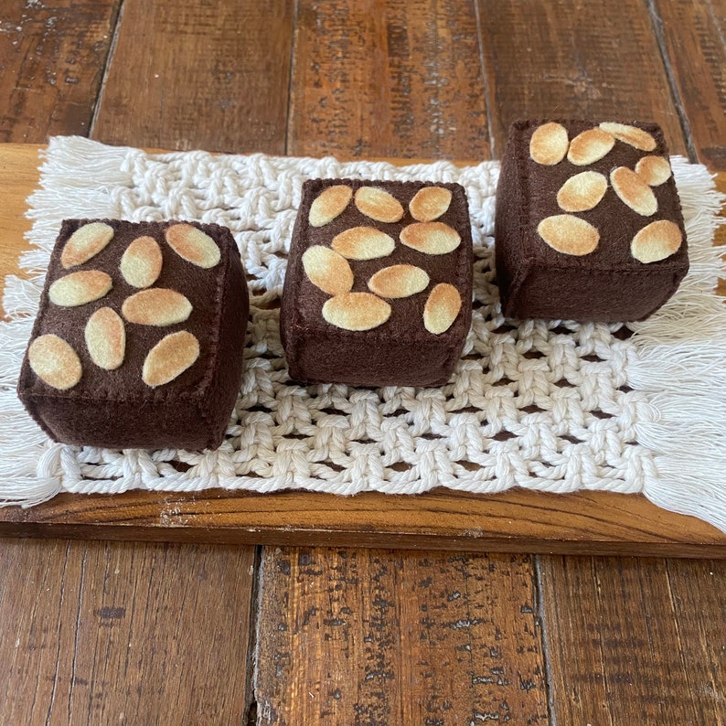 Küchenspielzeug-Kuchenset aus Filz, 3-teilig