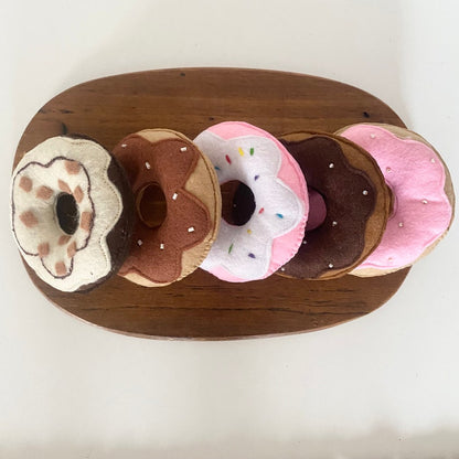 Filz-Donut-Set – 5-teiliges Spielzeugessen