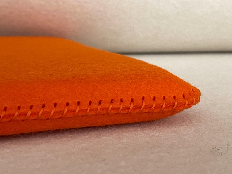 Handgenähtes Filzkissen Stuhlkissen Sitzkissen Quadratisch 3mm Filz 20mm Schaumstoffkern 26mm Gesamtdicke