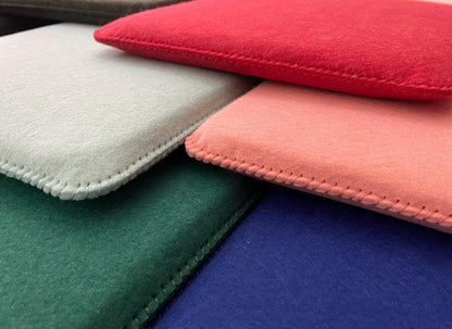 Handgenähtes Filzkissen Stuhlkissen Sitzkissen Quadratisch 3mm Filz 20mm Schaumstoffkern 26mm Gesamtdicke