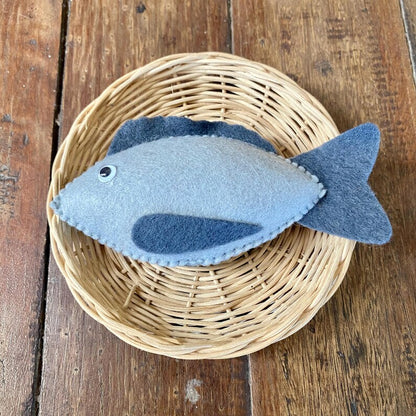 Filzfisch- und Meeresfrüchte-Set – Filzspielzeug-Lebensmittel