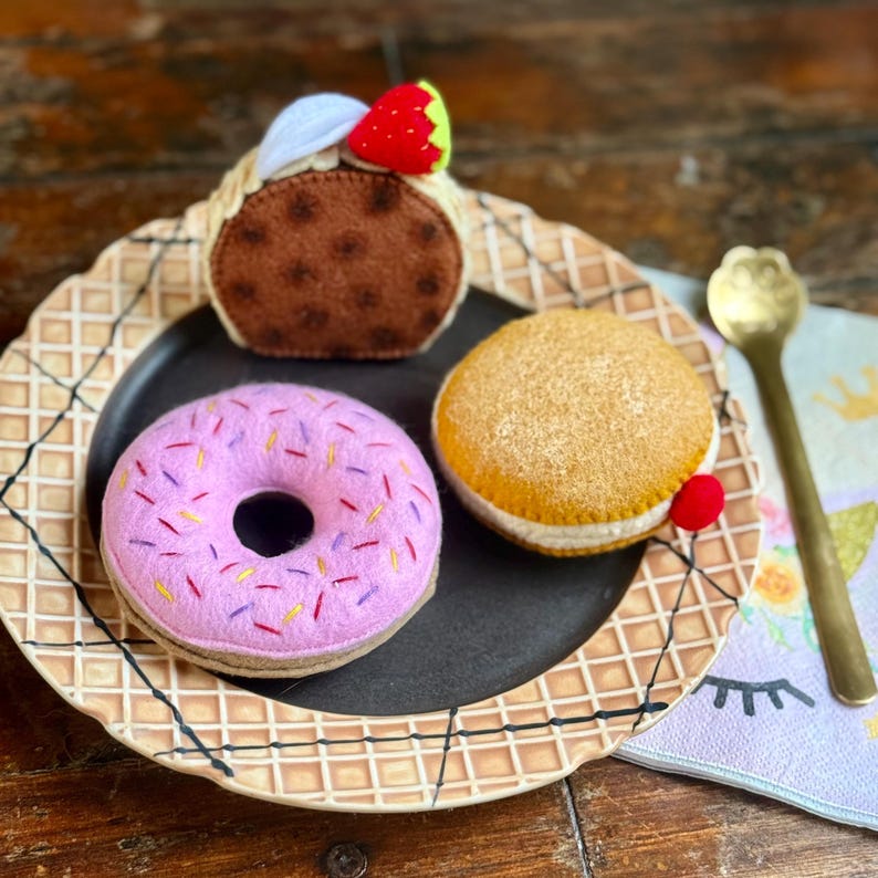 Filz Spielessen Set - Donuts, Berliner & Schokorolle