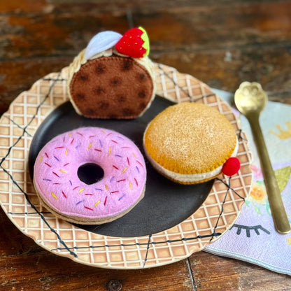 Filz Spielessen Set - Donuts, Berliner & Schokorolle