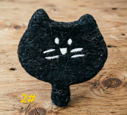 Filzuntersetzer mit Katzenmotiv – Katzenmotiv, Wohnaccessoires