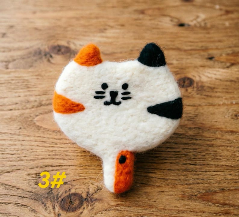 Filzuntersetzer mit Katzenmotiv – Katzenmotiv, Wohnaccessoires