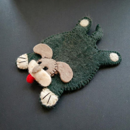 Filz-Katzenuntersetzer, saugfähige Getränkematte