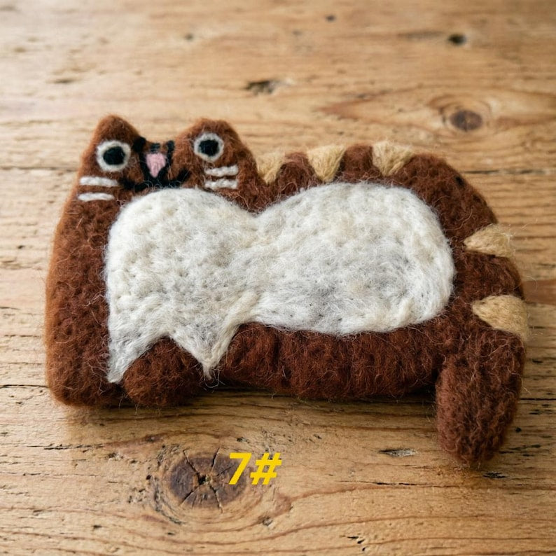 Filzuntersetzer mit Katzenmotiv – Katzenmotiv, Wohnaccessoires
