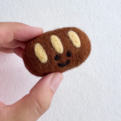 Nadelgefilzte Brötchen Mini Kawaii Bäckerei Dekor DIY